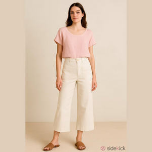 Women's Renuar White Cropped Pants Size 10